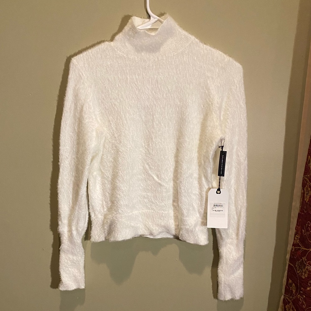 LEITH Fuzzy Turtleneck Sweater